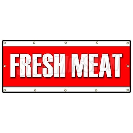 Signmission FRESH MEAT BANNER SIGN butcher steak beef chicken pork ground B-120 Fresh Meat